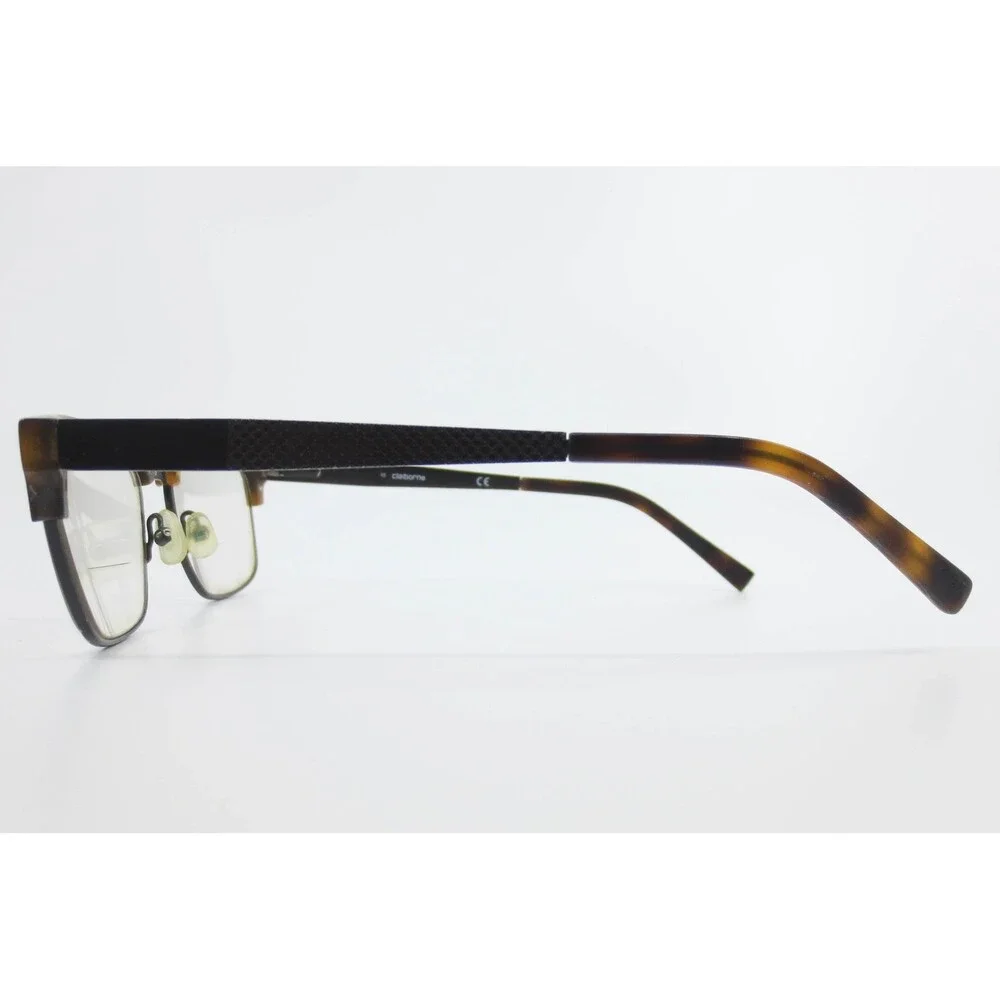 Claiborne CB247 Eyeglass Frames Tortoise Black Rectangular 53-18-145 WR9 Mens